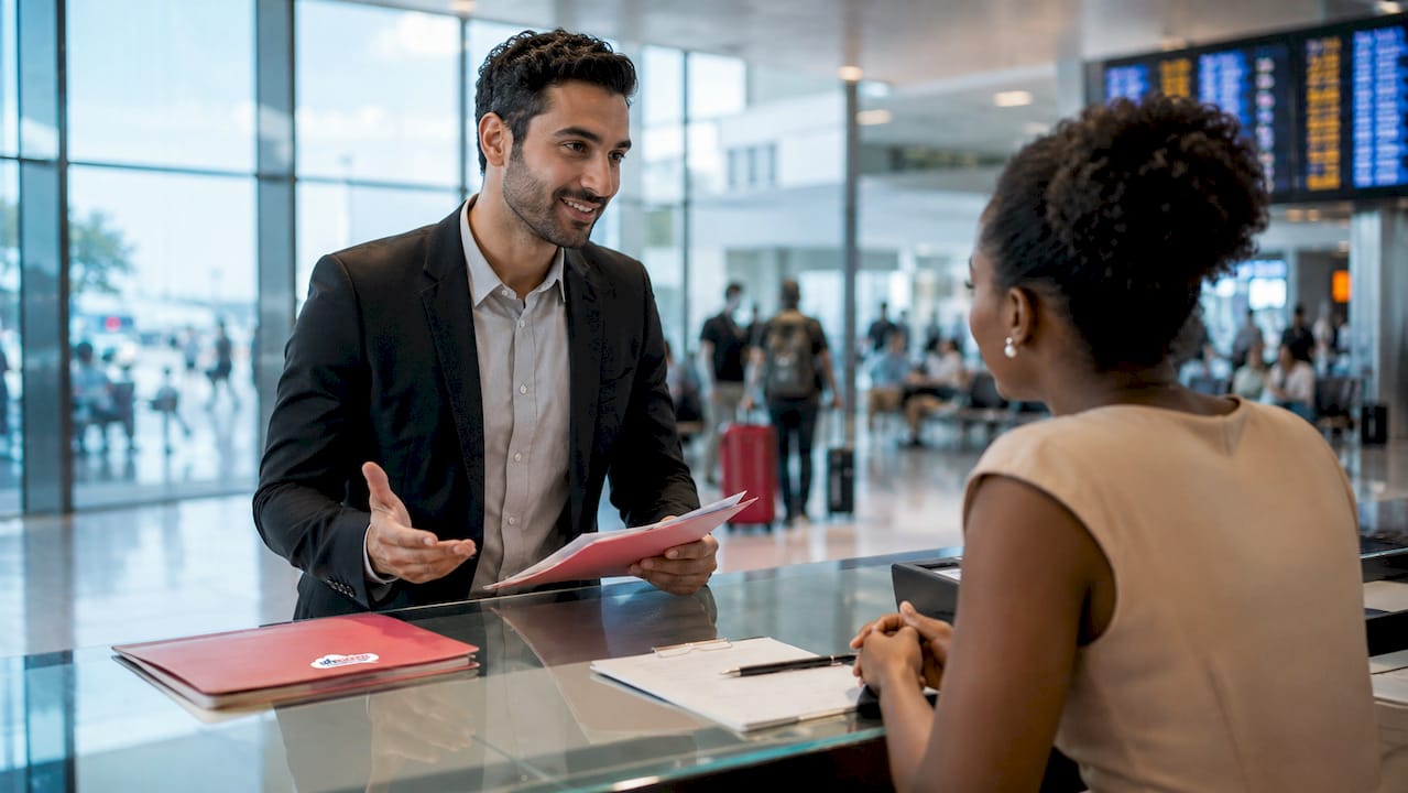 Candidat PNC en entretien face a recruteuse